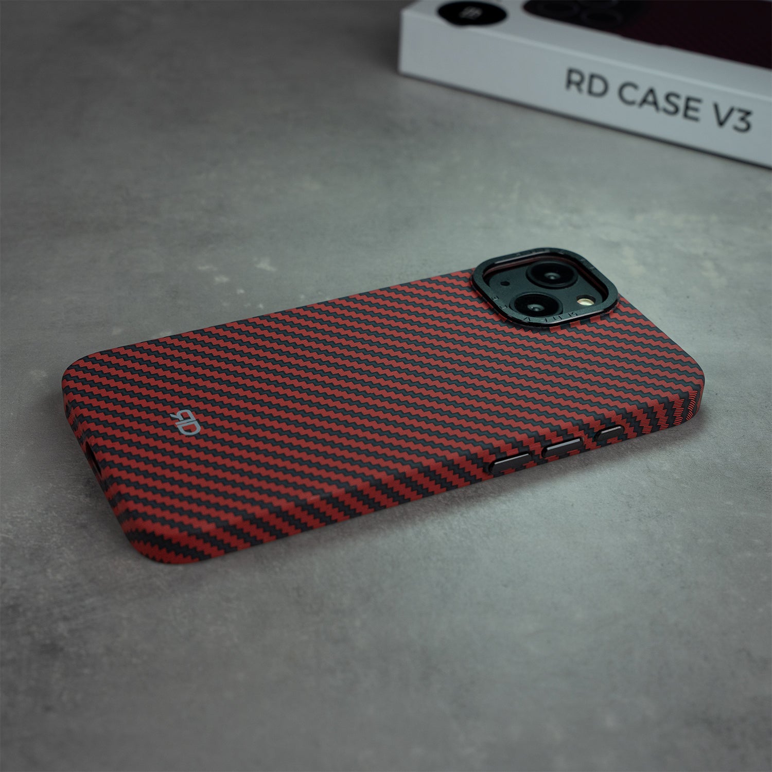 Custodia in fibra di carbonio RD V3 (ROSSA) EDIZIONE LIMITATA