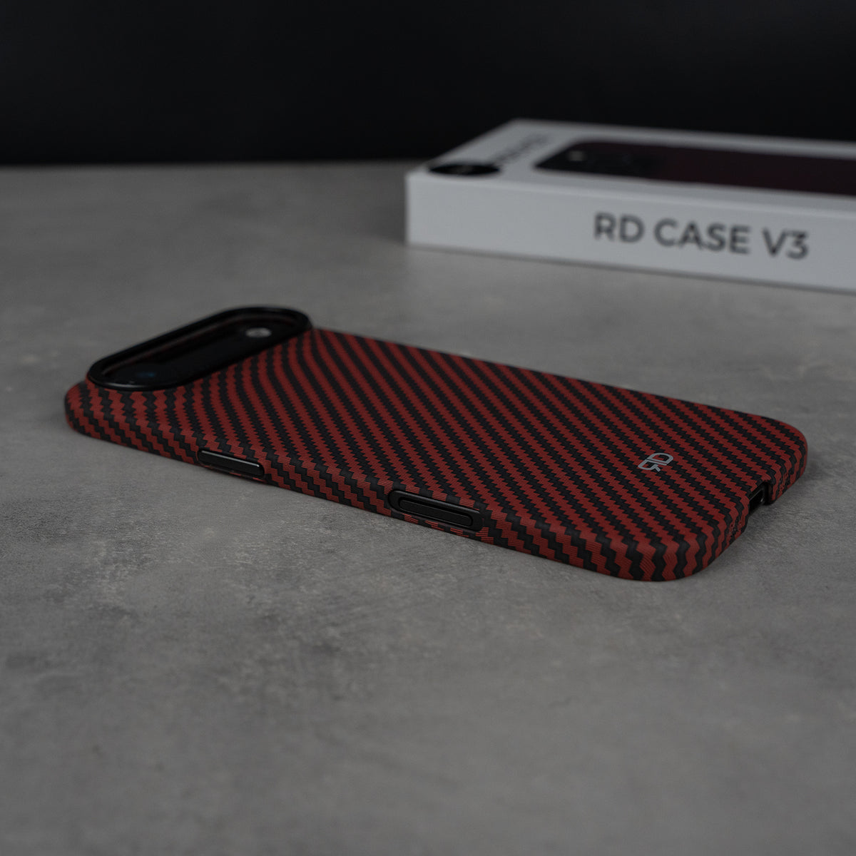 Custodia in fibra di carbonio RD V3 (ROSSA) EDIZIONE LIMITATA