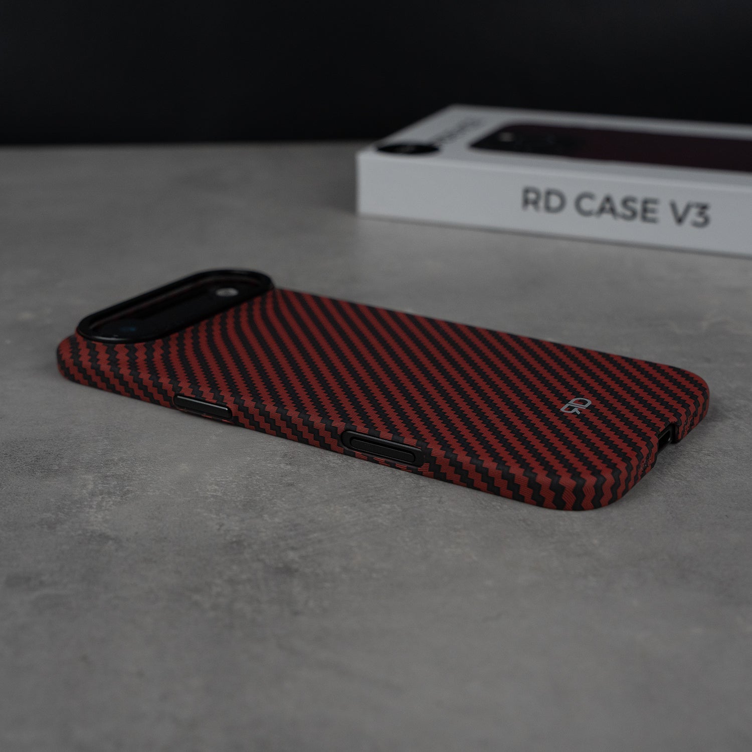 Custodia in fibra di carbonio RD V3 (ROSSA) EDIZIONE LIMITATA