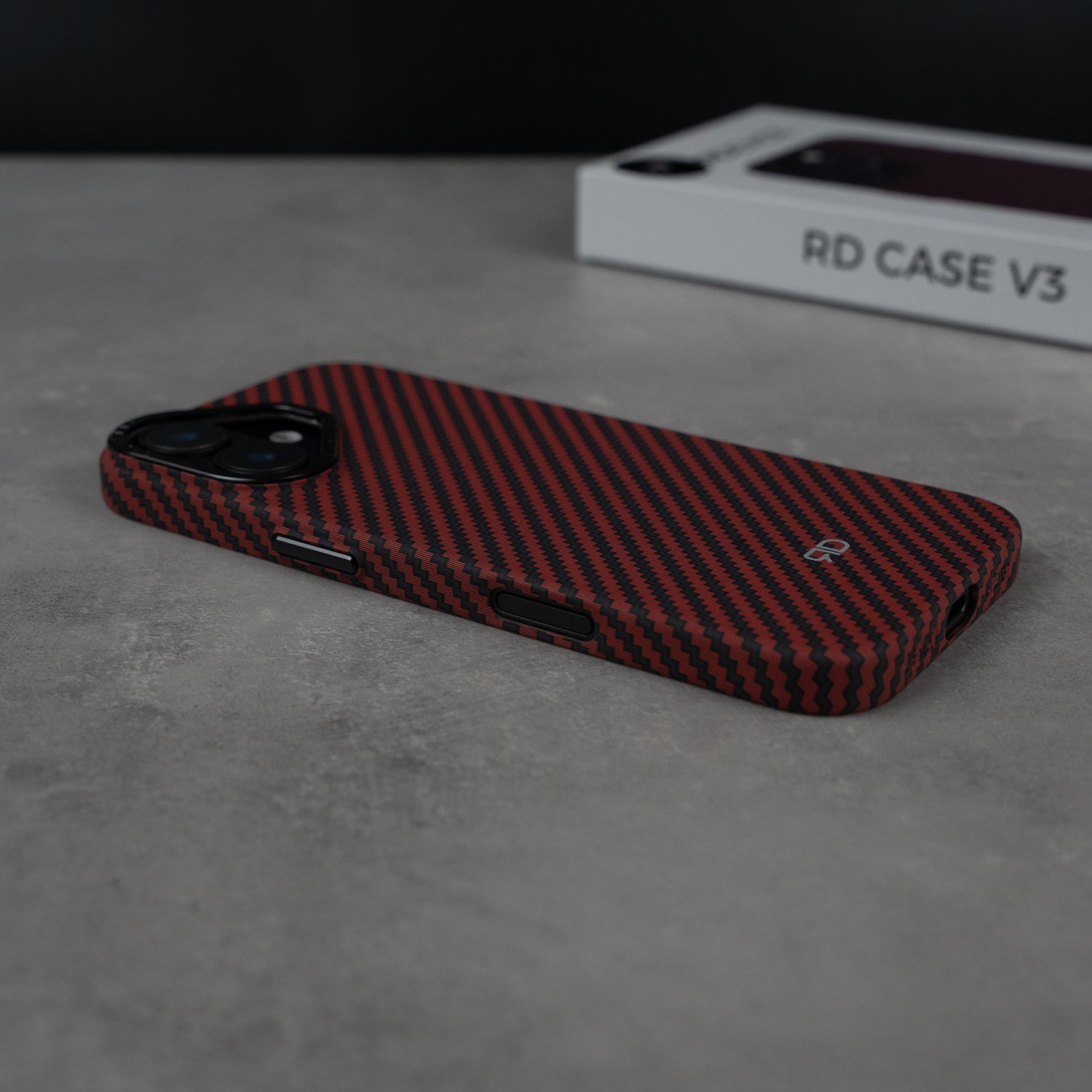 Custodia in fibra di carbonio RD V3 (ROSSA) EDIZIONE LIMITATA