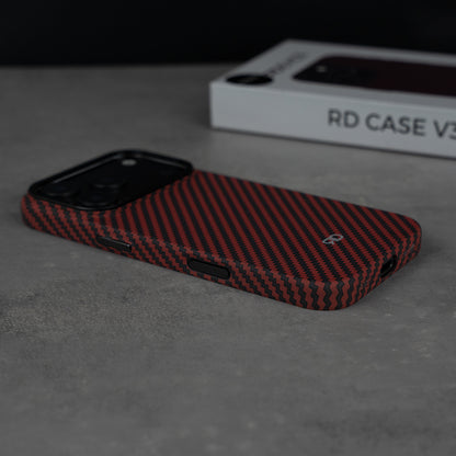 Custodia in fibra di carbonio RD V3 (ROSSA) EDIZIONE LIMITATA